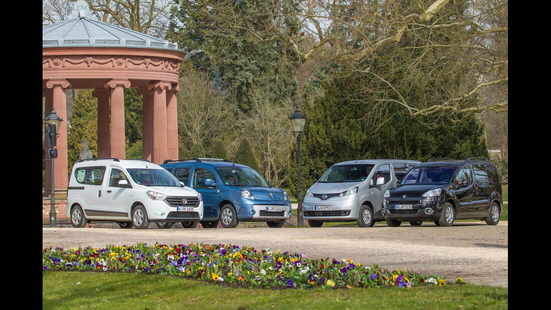 Dacia Dokker, Nissan Evalia, Peugeot Partner, Renault Kangoo