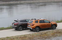 Dacia Duster, Nissan Qashqai, Exterieur