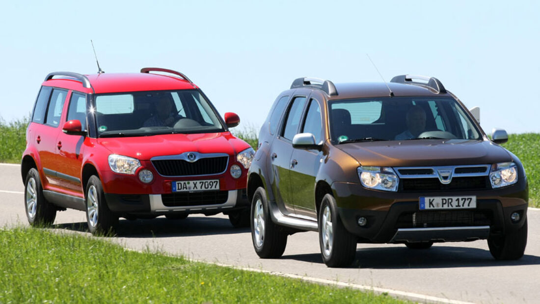 Dacia Duster, Skoda Yeti