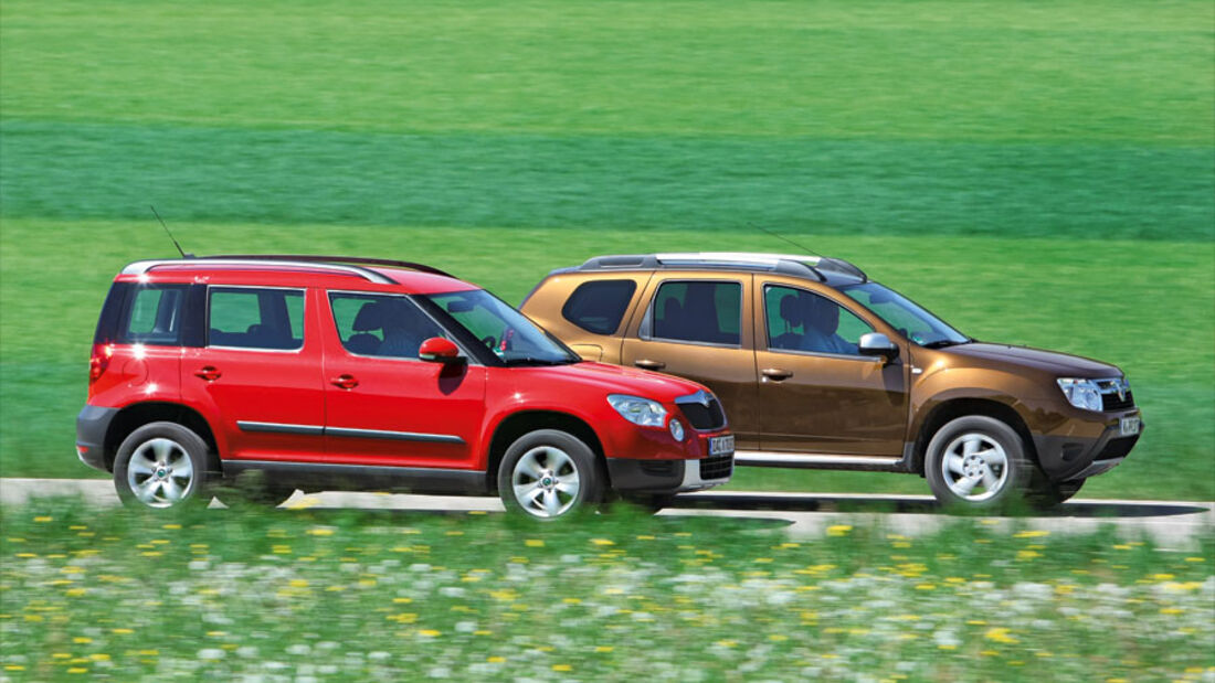 Dacia Duster, Skoda Yeti