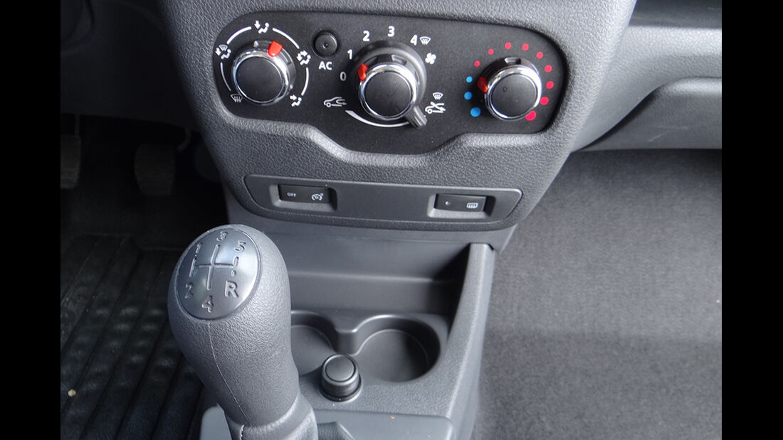 Dacia Lodgy Innenraum-Check, Ablagen, Staufächer