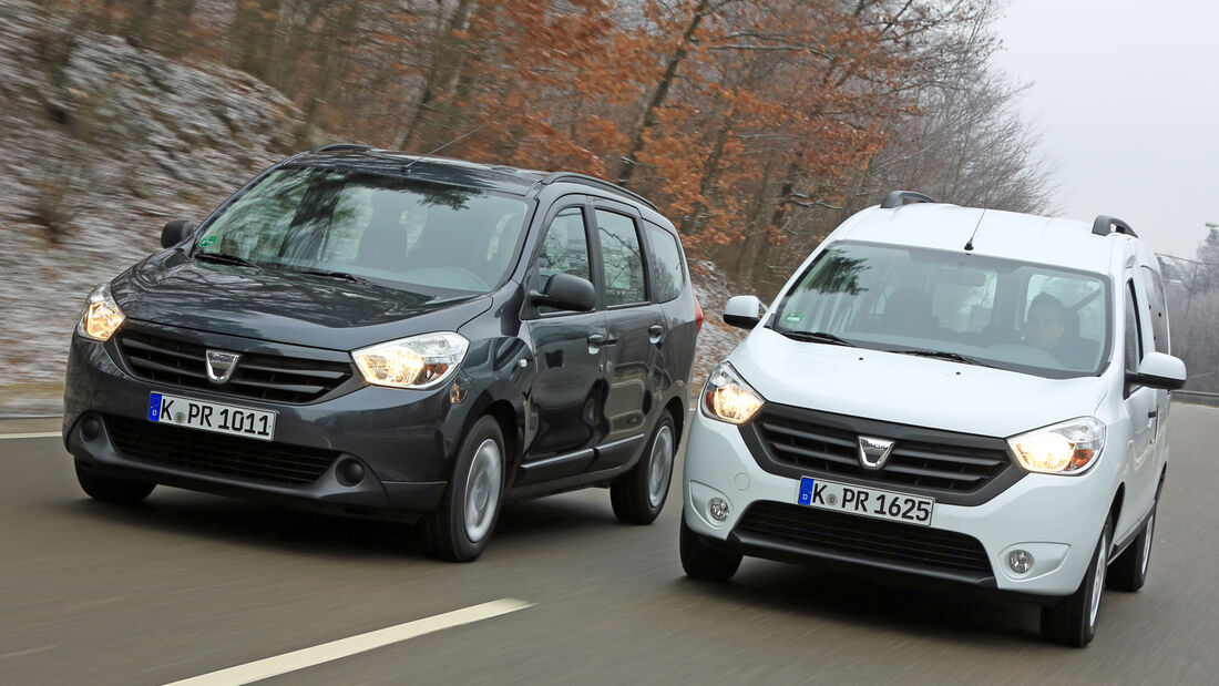 Dacia Lodgy dCi 90, Dacia Dokker dCi 90, Frontansicht