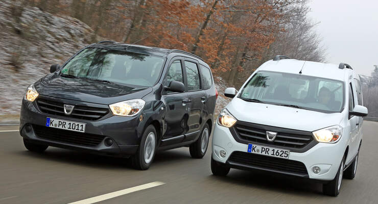 Dacia Lodgy dCi 90, Dacia Dokker dCi 90, Frontansicht