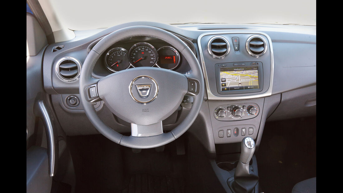 Dacia Sandero, Cockpit, Lenkrad
