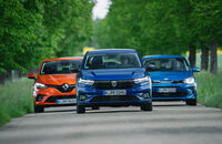 Dacia Sandero, Kia Rio, Renault Clio