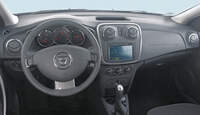Dacia Sandero TCe 90 Lauréate, Lenkrad, Cockpit