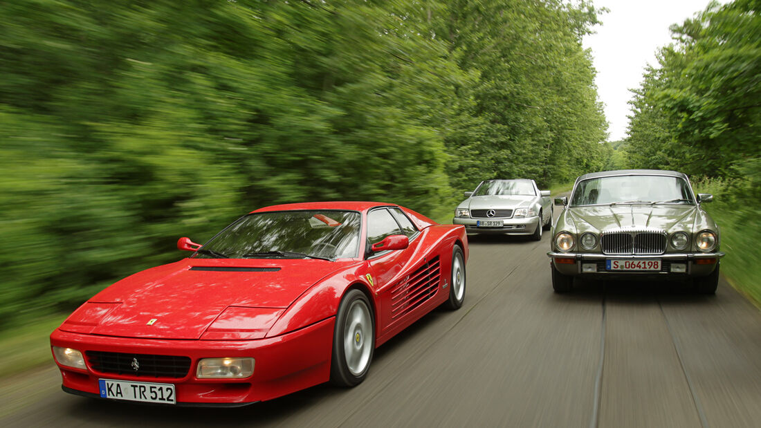 Daimler Double Six, Ferrari 512 TR, Mercedes SL 600