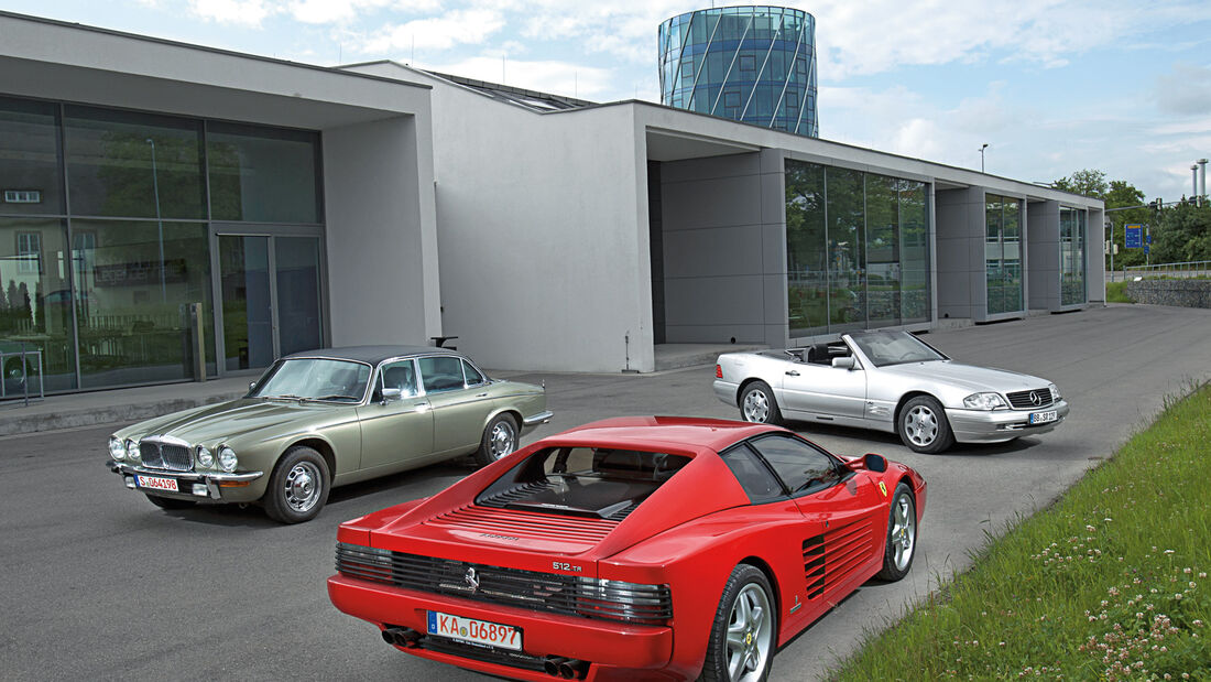 Daimler Double Six, Ferrari 512 TR, Mercedes SL 600