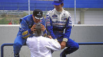 Damon Hill Michael Schumacher Bernie Ecclestone