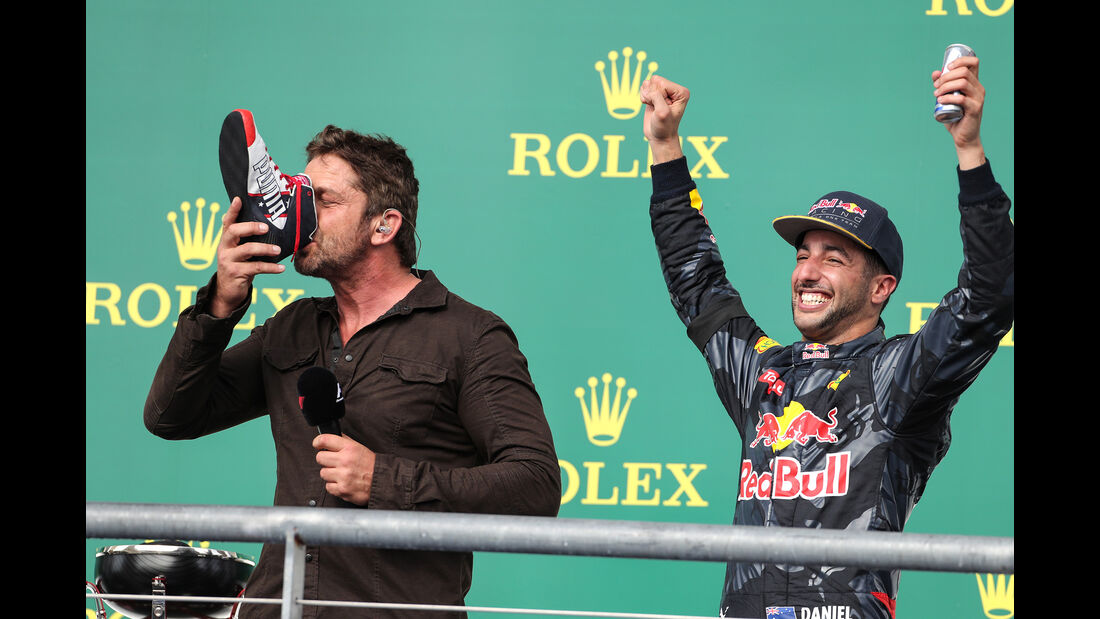 Daniel Ricciardo & Gerard Butler - GP USA 2016