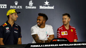 Daniel Ricciardo - Lewis Hamilton - Sebastian Vettel - GP Australien 2018