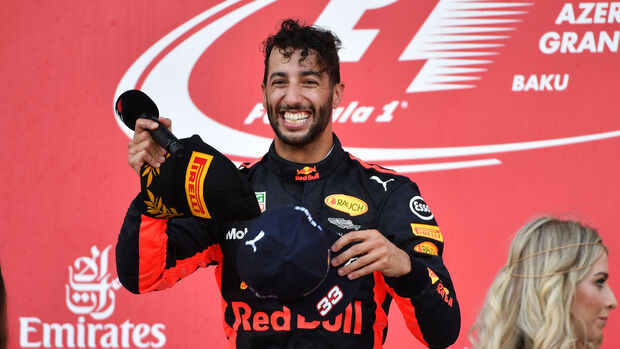 Daniel Ricciardo - Red Bull - GP Aserbaidschan 2017 - Baku - Rennen