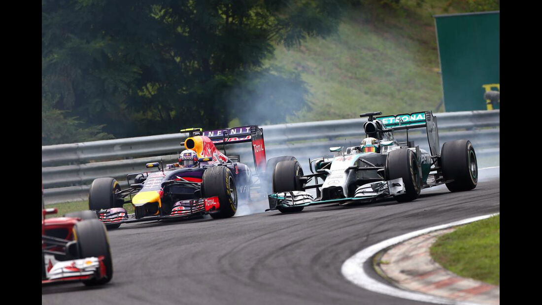 Daniel Ricciardo - Red Bull - Lewis Hamilton - Mercedes - Formel 1 - GP Ungarn - 27. Juli 2014