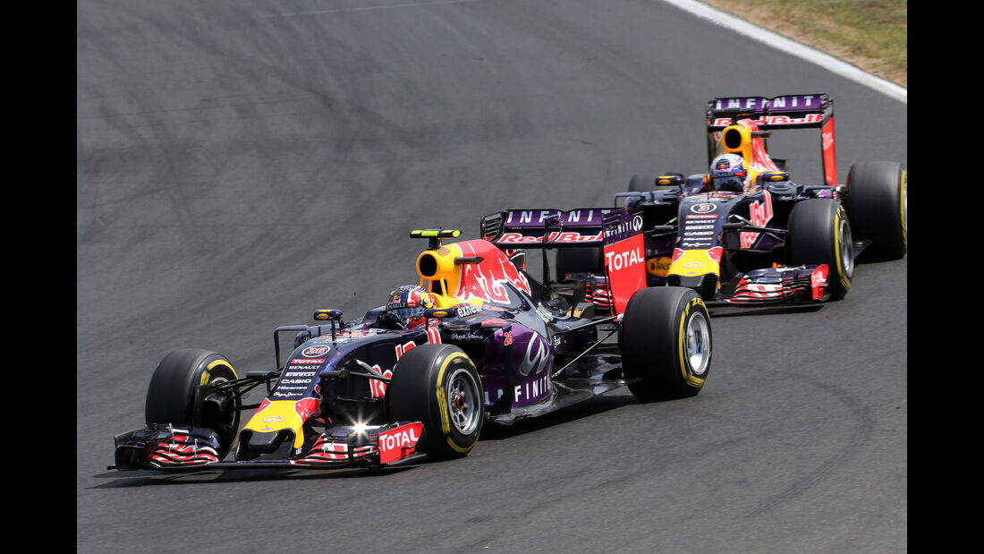 Daniil Kvyat - Daniel Ricciardo - Red Bull - GP Ungarn - Budapest - Rennen - Sonntag - 26.7.2015