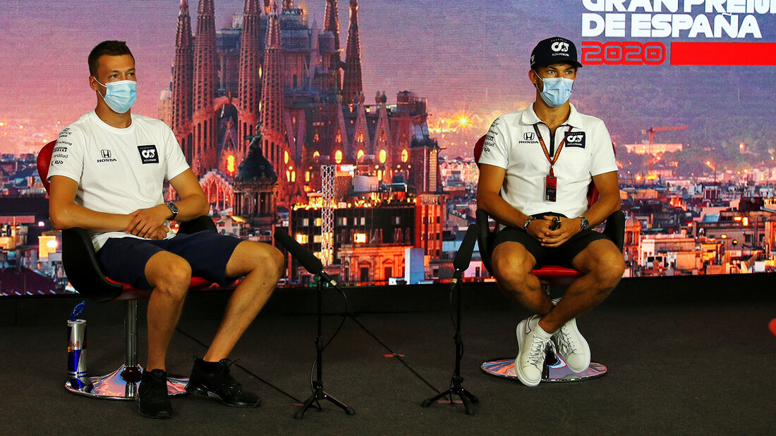 Daniil Kvyat - Pierre Gasly - Alpha Tauri - Formel 1 - GP Spanien - Barcelona - Donnerstag - 13. August 2020