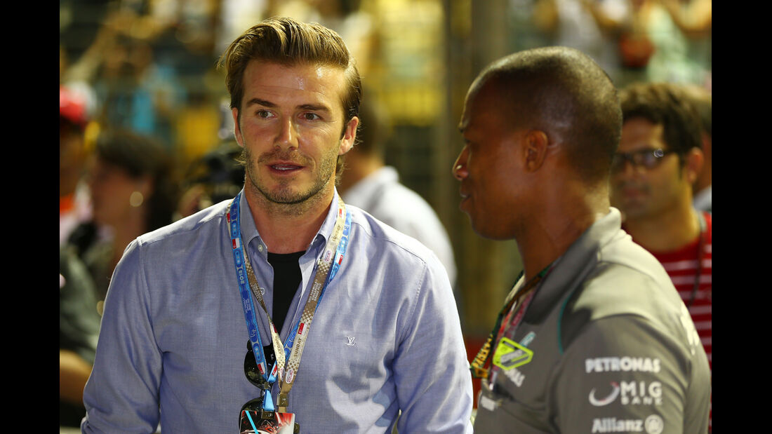 David Beckham - GP Singapur 2013