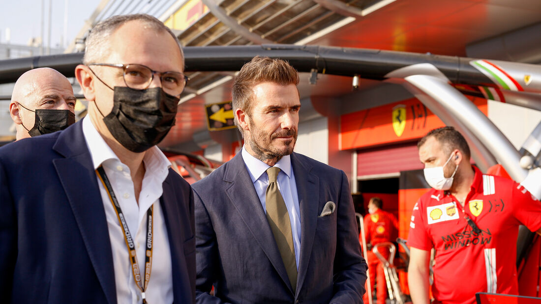 David Beckham - Stefano Domenicali - GP Katar 2021 - Rennen