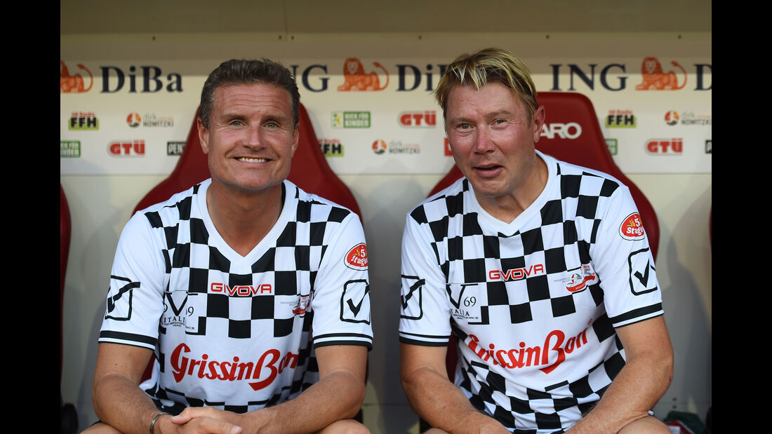 David Coulthard & Mika Häkkinen - Schumacher Benefiz-Fußball-Spiel - Mainz - 27. Juli 2016