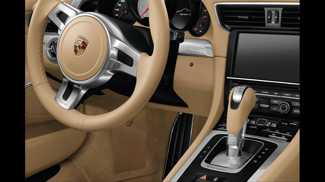 Detail, innenraum, Porsche 911 Carrera 991