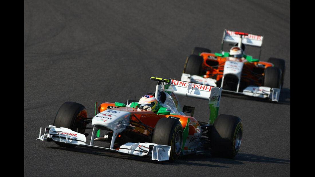 Di Resta Sutil Force India GP Japan 2011