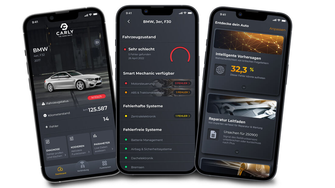 Standby-Energieverlust bei E-Autos: Diagnose-App Carly hilft