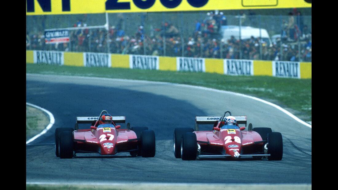 Didier Pironi & Gilles Villeneuve GP San Marino Imola 1982
