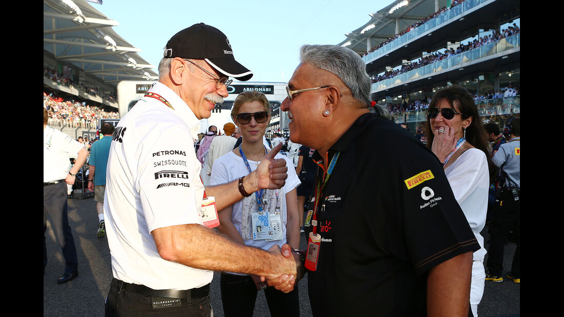 Dieter Zetsche & Vijay Mallya - GP Abu Dhabi 2014 - Formel 1 - Tops & Flops