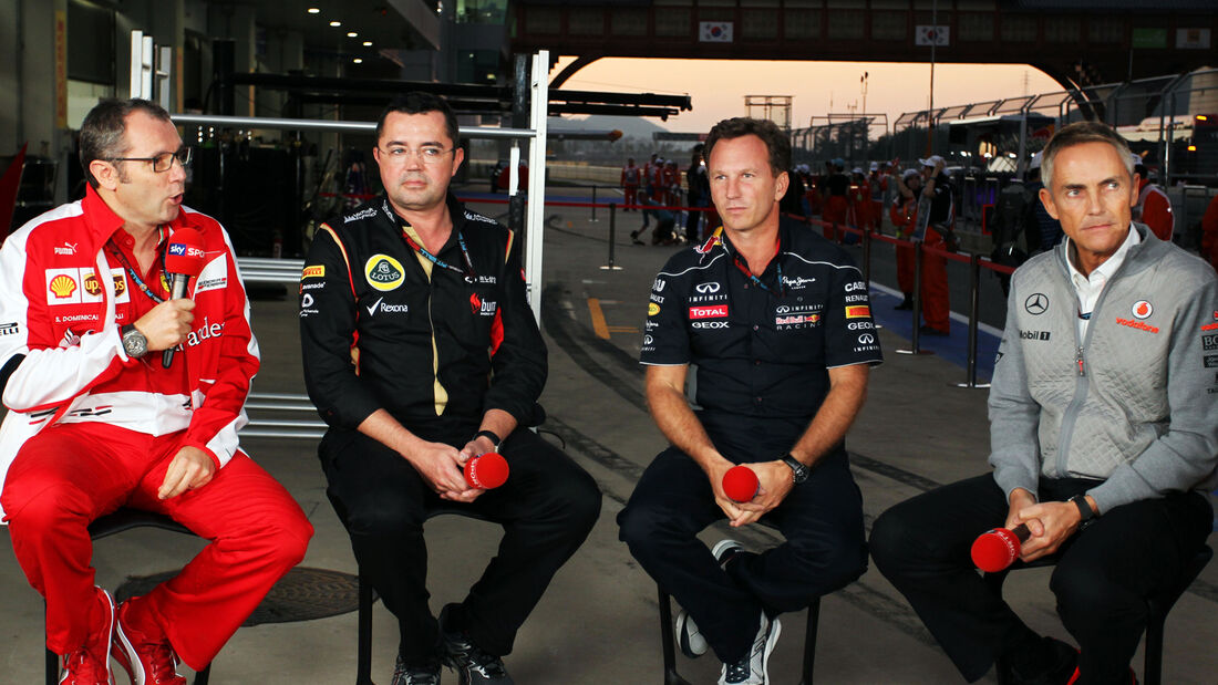 Domenicali, Boullier, Whitmarsh & Horner - GP Korea 2013