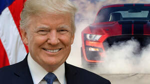 Donald Trump USA US Präsident Ford Mustang