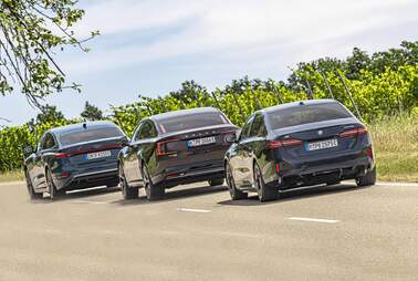 Elektro-Limousinen im Langstrecken-Vergleich