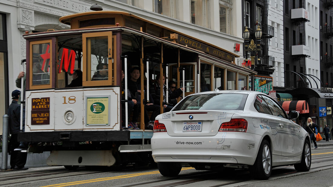 DriveNow, San Francisco, Impression, E-BMW