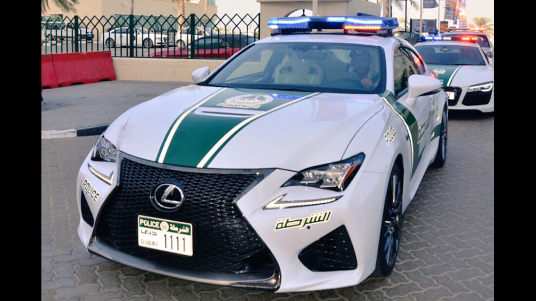 Dubai Police Cars - Polizeiautos Dubai - Lexus RC F