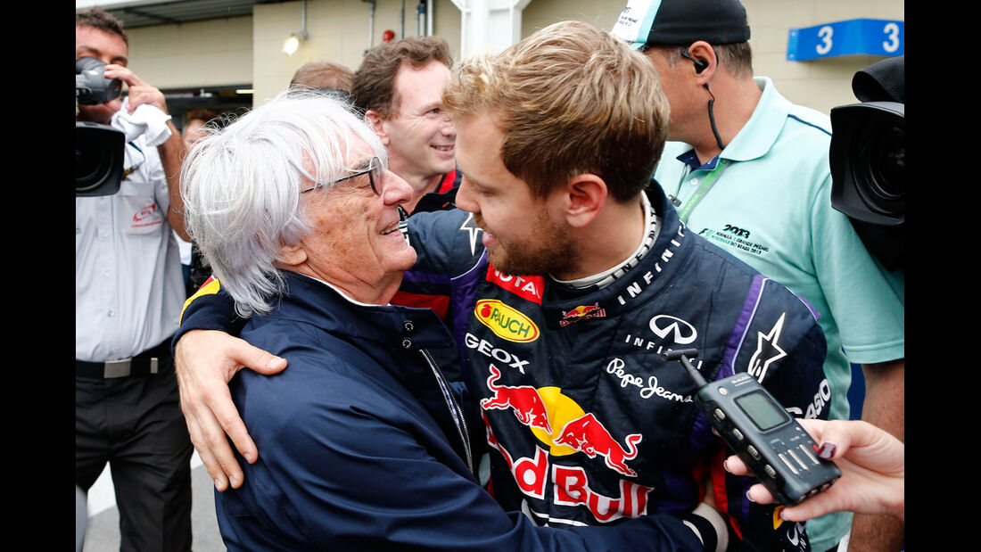Ecclestone & Vettel - GP Brasilien 2013