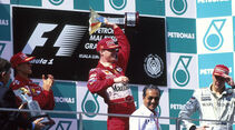 Eddie Irvine - Michael Schumacher - Mika Häkkinen - GP Malaysia 1999