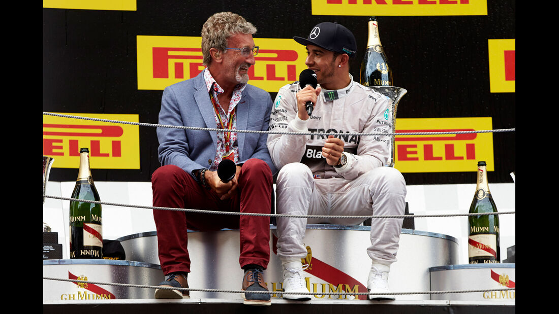 Eddie Jordan & Lewis Hamilton - GP Spanien 2014