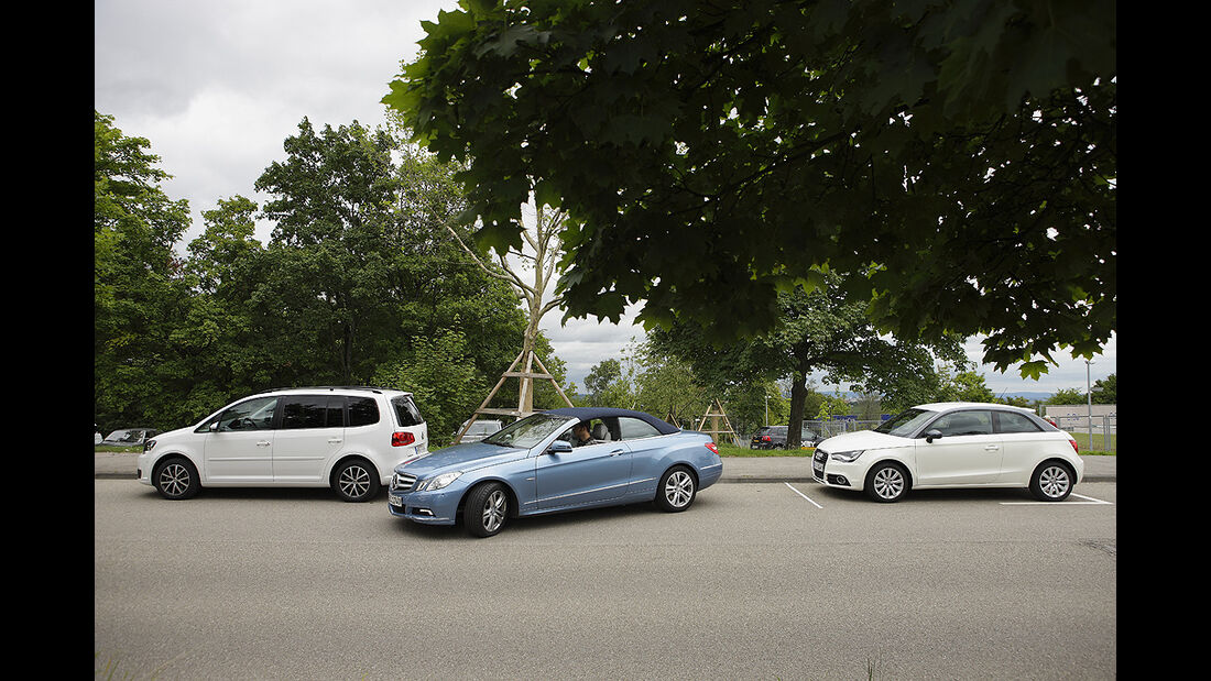 Einparktest, Mercedes E-Klasse Cabrio