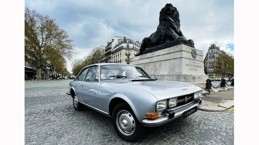 Elektrisches Peugeot 504 Coupé von Retrofuture.