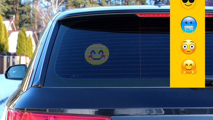 Emoji Car Displays - In den USA beliebt, in Deutschland verboten