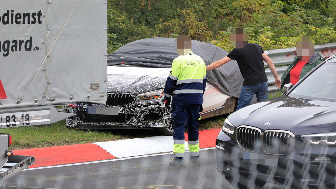 Erlkönig BMW Versuchsträger Crash