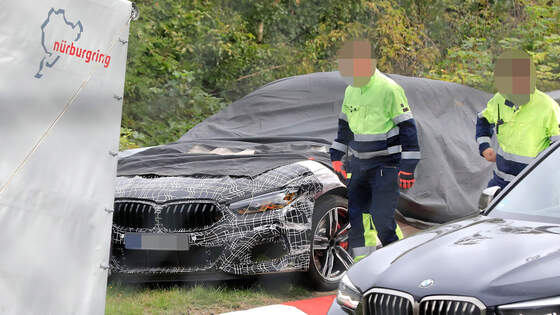 Erlkönig BMW Versuchsträger Crash