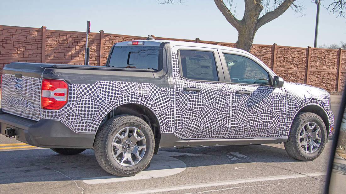 Erlkönig Ford Maverick (2022) LifestylePickup mit Hybrid AUTO