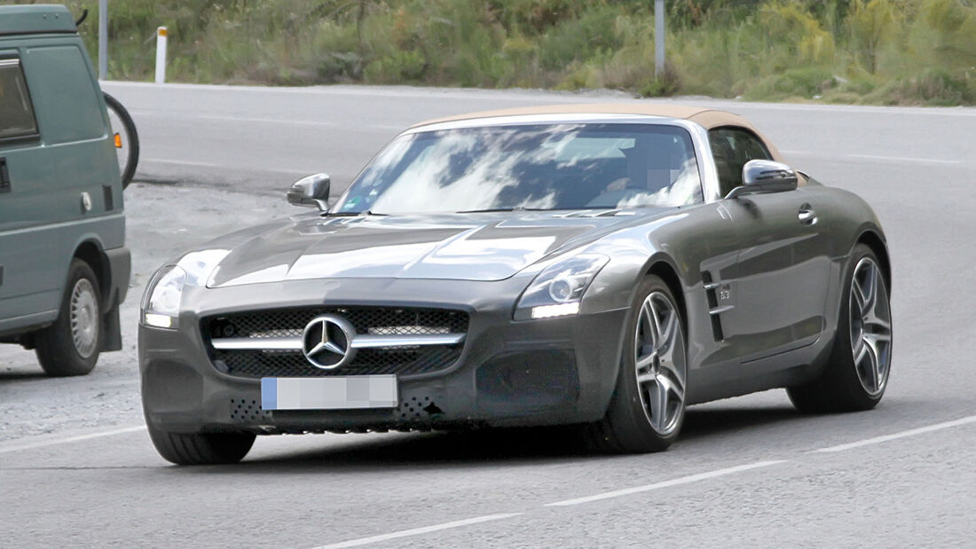 Erlkönig Mercedes SLS AMG Roadster Facelift