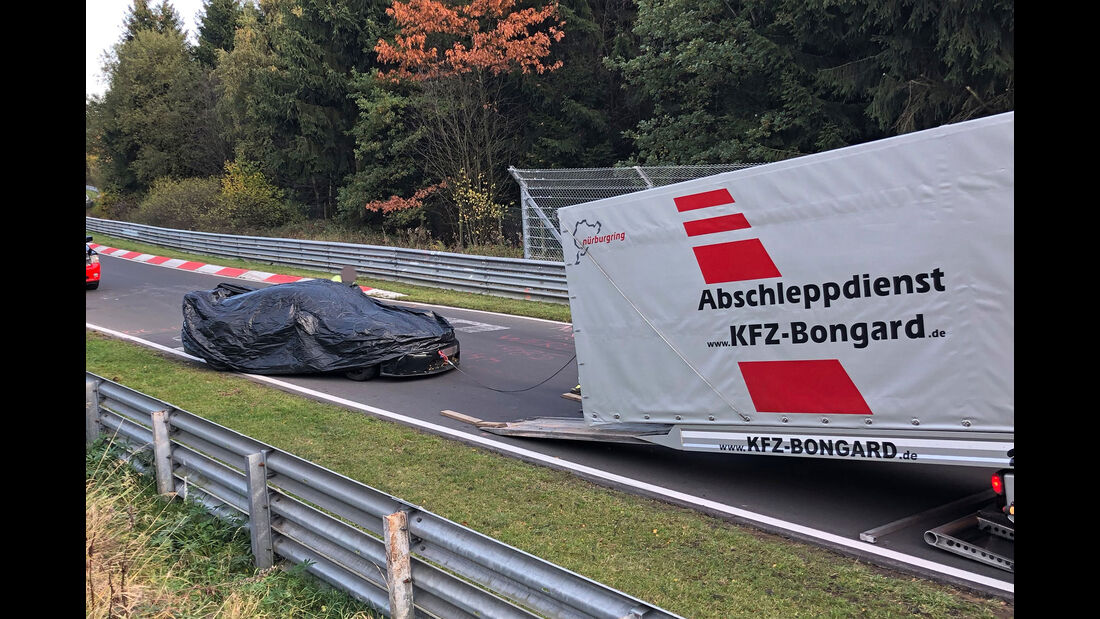 Erlkönig Porsche 911 GT3 Unfall