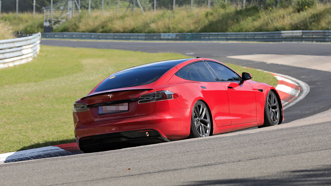 Erlkönig Tesla Model S Plaid Nürburgring