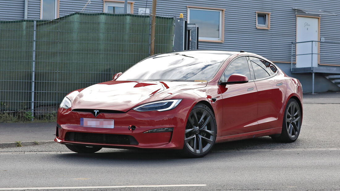 Erlkönig Tesla Model S Plaid Nürburgring