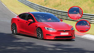 Erlkönig Tesla Model S Plaid Nürburgring