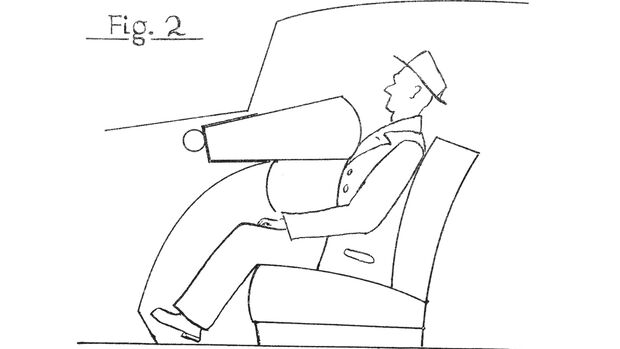 Erster Airbag 1951 Zeichnung aus Patentschrift