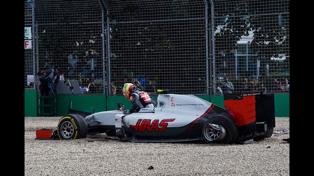 Esteban Gutierrez - GP Australien - Crash - 2016