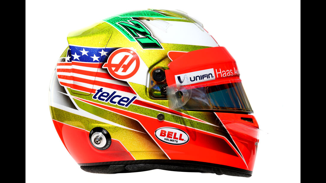 Esteban Gutierrez - HaasF1 - Helm - Formel 1 - 2016