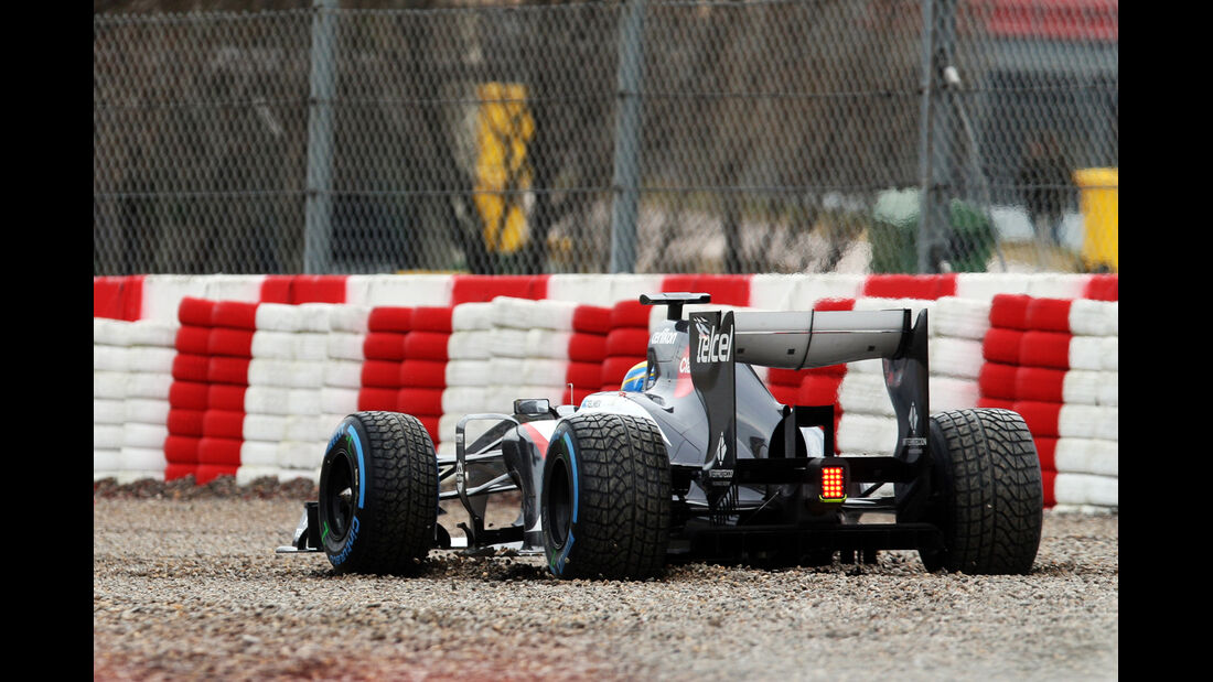 Esteban Gutierrez Sauber F1 Test Barcelona 2013